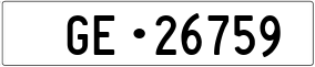 Trailer License Plate